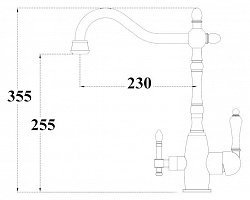 Смеситель Zorg Clean Water ZR 312 YF-50-nickel для кухонной мойки