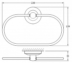 Полотенцедержатель FBS Standard STA 022