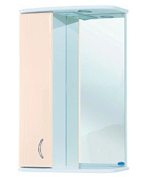 Астра-60 зеркало-шкаф бежевое лев.(свет.) Н