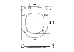 Крышка-сиденье для AQ1901-00/ AQ1902-00/ AQ1905-00/ AQ1906-00