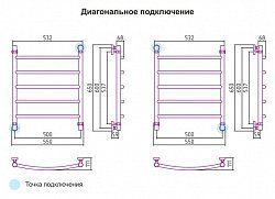 Полотенцесушитель водяной Сунержа Галант 60x50