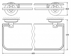 Полка FBS Standard STA 016 60 см