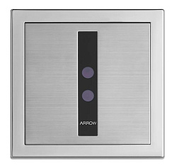 Клавиша смыва для писсуара сенсорная Arrow от батарейки, нержавеющая сталь AGY108-2B