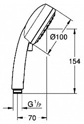 Душевая лейка Grohe Tempesta New 100 2757110E