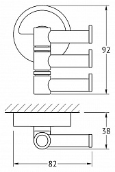 Крючок FBS Luxia LUX 047 поворотный