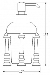 Дозатор 3SC Stilmar UN STI 529 античная бронза