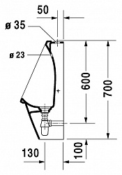 Писсуар Duravit Starck 3 082625