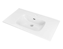 Раковина интегрированная в столешницу VOLTERRA 101х46х18 EV.101.C белая глянцевая