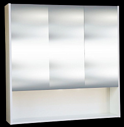 Ницца-90 зеркало-шкаф  с полкой, белый