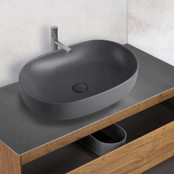Раковина керамическая Vincea VBS-113MA, 600*400*135, цвет антрацит матовый