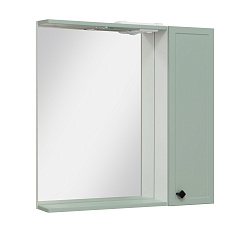 Зеркальный шкаф Runo правый мята Римини 75 (00-00001279)