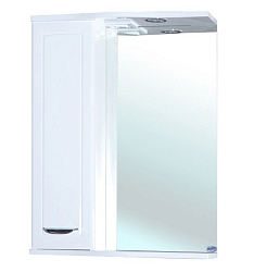 Классик-65 зеркало-шкаф белое лев. (свет.)