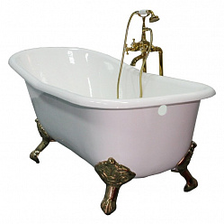 Чугунная ванна Elegansa Taiss 180x80 см, бронзовые ножки