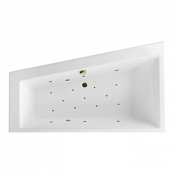 Акриловая ванна EXCELLENT Sfera Slim 170x100 см левая «RELAX», бронза