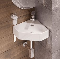 Умывальник угловой Line 35 ВКС Белый S1