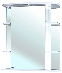 Магнолия-55 зеркало-шкаф белое прав. (свет.)