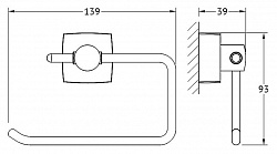 Держатель туалетной бумаги FBS Esperado ESP 056