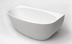 Акриловая ванна без перелива BelBagno BB83-1500-W0, белая овальная