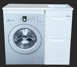 Олиссия-100 тумба с 2 ящ. белая