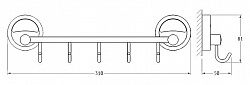 Крючок FBS Ellea ELL 026 на планке