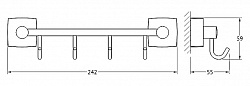 Крючок FBS Esperado ESP 025 на планке