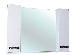 Абрис-105 зеркало-шкаф белое