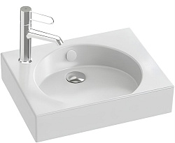 ODEON RG Рукомойник 45 см, с отверстием под смеситель, белый EGN112-00