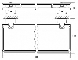 Полка FBS Esperado ESP 016 60 см