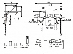 Смеситель Bravat Phillis F556101C-RUS на борт ванны