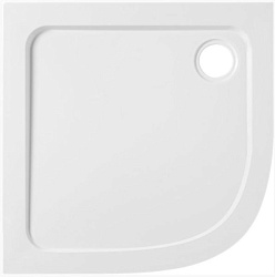 FLIGHT Акриловый душевой поддон, полукруглый 80x80x4 см, Белый E62443-00
