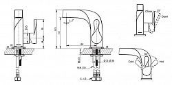 Смеситель Bravat Wave F174108C для раковины