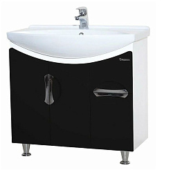 Лагуна-75 тумба с 1 ящ. черная