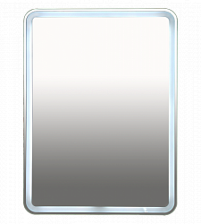 Misty 3 Неон - Зеркало LED  600х800 клавишный выключатель (с круглыми углами)