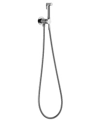 Гигиенический душ Arrow встраиваемый, хром, на 1 отверстие, латунь. Шланг 150 см нержавеющая сталь. 