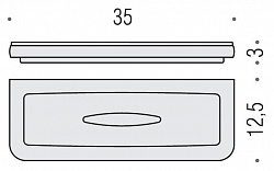 Мыльница Colombo Design Lulu B6203 хром