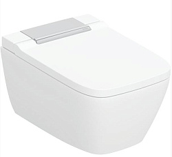 Подвесной унитаз-биде Geberit AquaClean Sela Square, хром 146.250.21.1