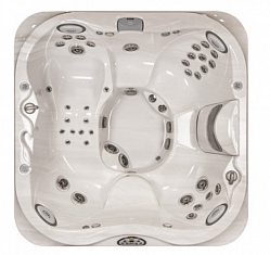 JACUZZI SPA J335 Минибассейн 213,5х213,5х92 см, с внеш. (84), LED подсв., водопад, . LCD пульт упр., система обр. воды у/ф-м Clear Ray, крышка чехол, дополн. утепление Smart Seal, цвет: Roasted/Silver Pearl