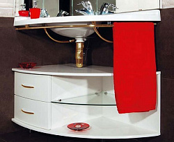 Мебель для ванной De Aqua Трио L фурнитура золото