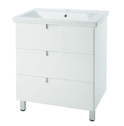 Пегас-70 тумба с 3 ящ. белый