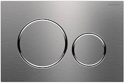 Клавиша смыва Sigma 20, двойной смыв, нерж. сталь 115.882.SN.1