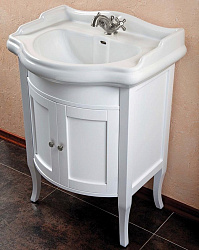Мебель для ванной La Beaute Lorette 65 белый матовый, фурнитура хром
