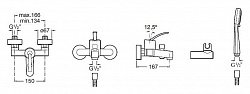 Смеситель Roca Moai 5A0146C02 для ванны с душем