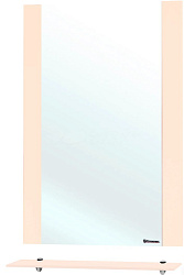 Рокко-60 зеркало с полкой бежевое