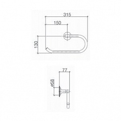 Полотенцедержатель Villeroy & Boch (Dornbracht) LaFleur 83.200.955.00