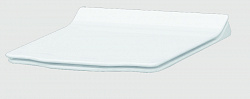 крышка для унитаза Hermitage (петли хром) микролифт Ультратонкое съемное сиденье для удобства уборки.