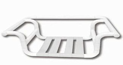 Антивандальное сиденье для ванной из алюминия с нейлоновым покрытием Nofer 15043.N