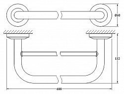 Полотенцедержатель FBS Standard STA 037 60 см