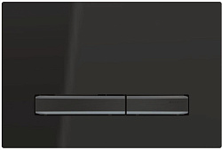 Смывная клавиша Geberit Sigma50, для двойного смыва, цвет металлический хромированный черный: хромированный черный, черный 115.671.DW.2