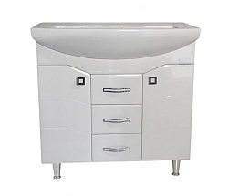 Джулия-85 тумба с 2 ящ. белая (ЭЛЕГАНС)