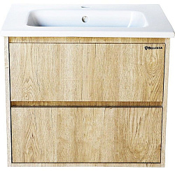 Лоренцо-60 тумба подвесная с 2 ящ., Дуб Светлый (ПВХ)